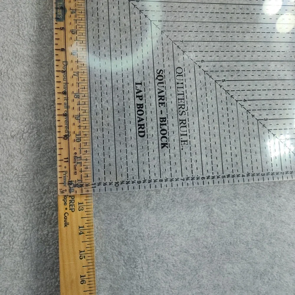 1980 Betty Gall Quilters Rule QRB12 Squar Block Lap Board 16.5X16.5 B23.3GA-3580